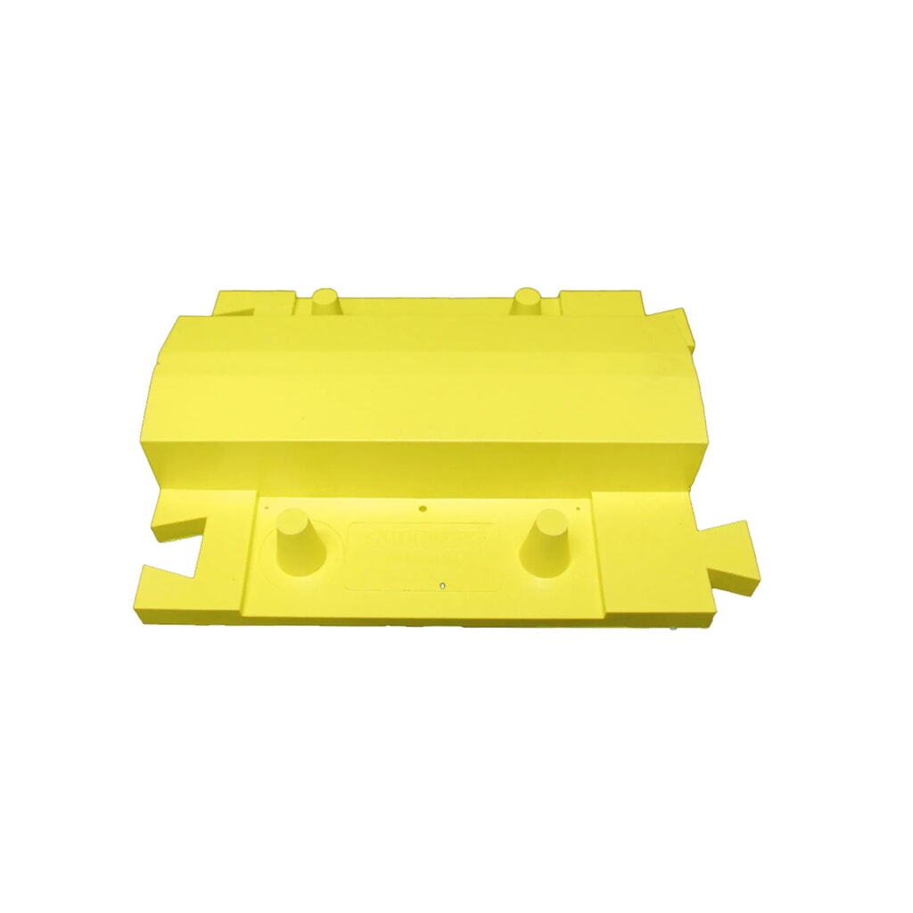 Kabelbrug Justrite® Diamondback®, basiselement, lxb 260 x 410 mm, geel Product afbeelding: Kabelbrug Justrite® Diamondback®, basiselement, lxb 260 x 410 mm, geel