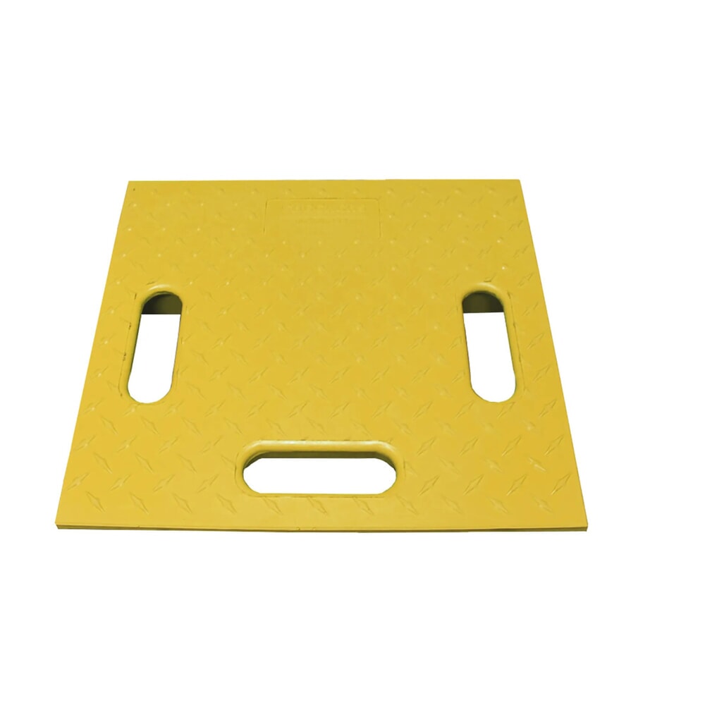 Product afbeelding: Kabelbrug Justrite® Diamondback®, oprijplaat, lxb 260 x 410 mm, geel