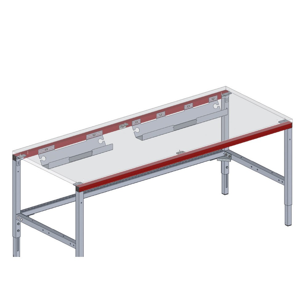 Productafbeelding nr. 3: Kabelgoot voor complete paktafel BASIC, hxbxd 116 x 800 x 125 mm