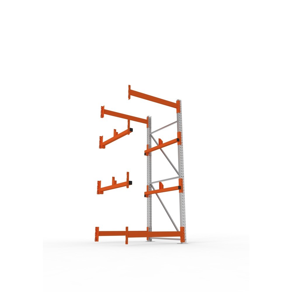 Productafbeelding nr. 3: Kabeltrommelstelling META MULTIPAL type 1, aanbouwelement, hxbxd 2.700 x 1.100 x 1.100 mm, verzinkt, RAL 2001 roodoranje, met 2 trommelbevestigingen, zonder assen, met kabeltrommelsteunen