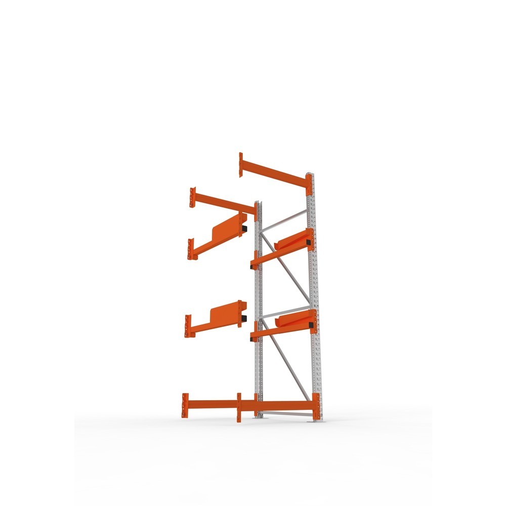 Productafbeelding nr. 3: Kabeltrommelstelling META MULTIPAL type 2, aanbouwelement, hxbxd 2.700 x 900 x 1.100 mm, verzinkt, RAL 2001 roodoranje, met 2 trommelbevestigingen, zonder assen, met kabeltrommelsteunen