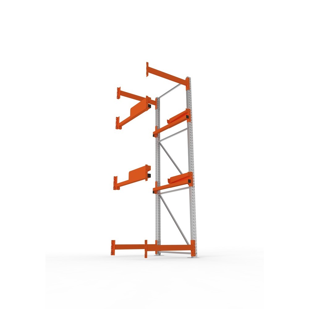 Productafbeelding nr. 3: Kabeltrommelstelling META MULTIPAL type 2, aanbouwelement, hxbxd 3.300 x 900 x 1.100 mm, verzinkt, RAL 2001 roodoranje, met 2 trommelbevestigingen, zonder assen, met kabeltrommelsteunen