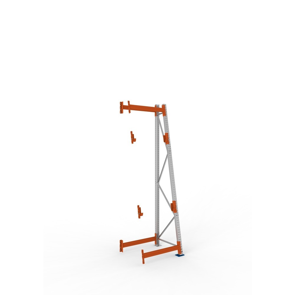 Productafbeelding nr. 1: Kabeltrommelstelling META MULTIPAL type 3, aanbouwelement, hxbxd 3.300 x 900 x 900, compleet voor 2 assen, verzinkt, RAL 2001 roodoranje, A-stijlen