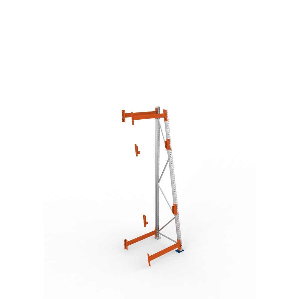 Productafbeelding nr. 2: Kabeltrommelstelling META MULTIPAL type 3, aanbouwelement, hxbxd 3.300 x 900 x 900, compleet voor 2 assen, verzinkt, RAL 2001 roodoranje, A-stijlen