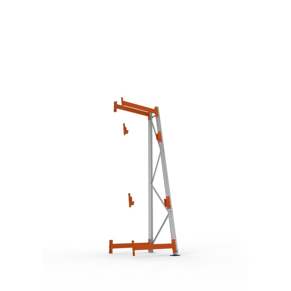 Productafbeelding nr. 3: Kabeltrommelstelling META MULTIPAL type 3, aanbouwelement, hxbxd 3.300 x 900 x 900, compleet voor 2 assen, verzinkt, RAL 2001 roodoranje, A-stijlen