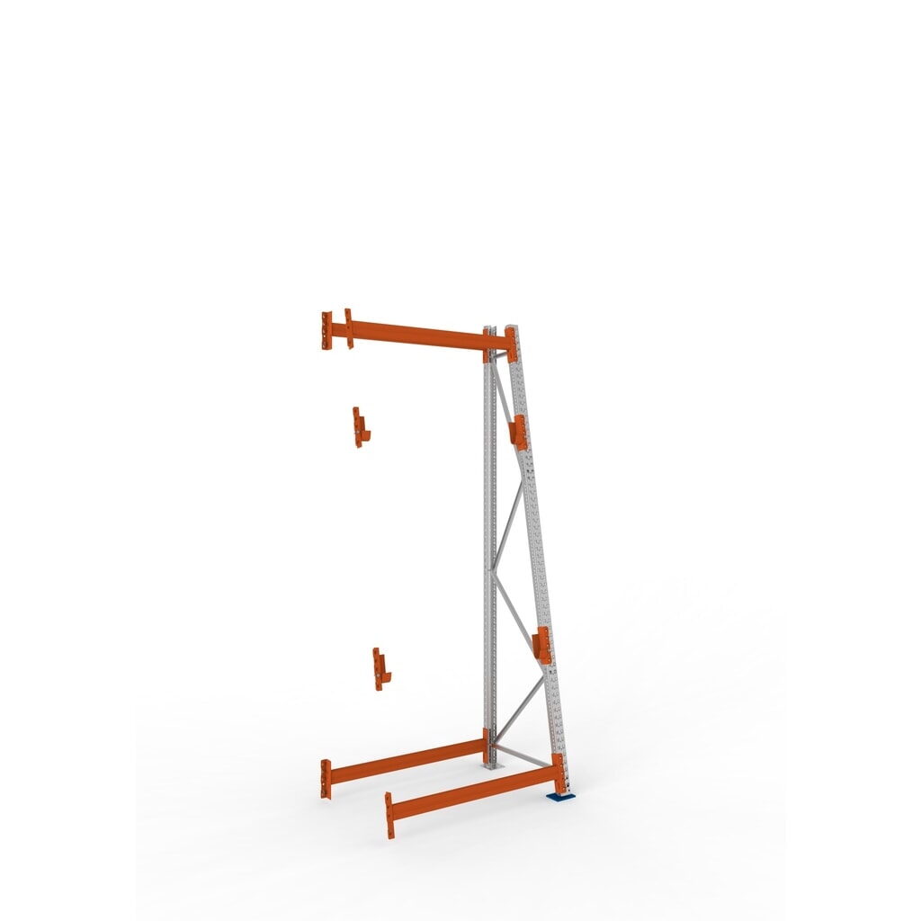 Kabeltrommelstelling META MULTIPAL type 3, aanbouwelement, hxbxd 3.300 x 1.300 x 900, compleet voor 2 assen, verzinkt, RAL 2001 roodoranje, A-stijlen Product afbeelding: Kabeltrommelstelling META MULTIPAL type 3, aanbouwelement, hxbxd 3.300 x 1.300 x 900, compleet voor 2 assen, verzinkt, RAL 2001 roodoranje, A-stijlen