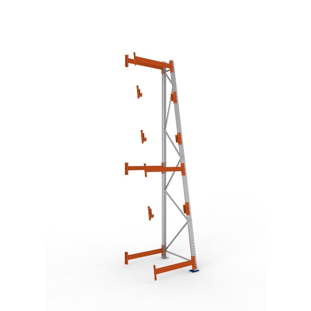 Productafbeelding nr. 1: Kabeltrommelstelling META MULTIPAL type 3, aanbouwelement, hxbxd 4.400 x 900 x 1.100 mm, compleet voor 3 assen, verzinkt, RAL 2001 roodoranje, A-stijlen