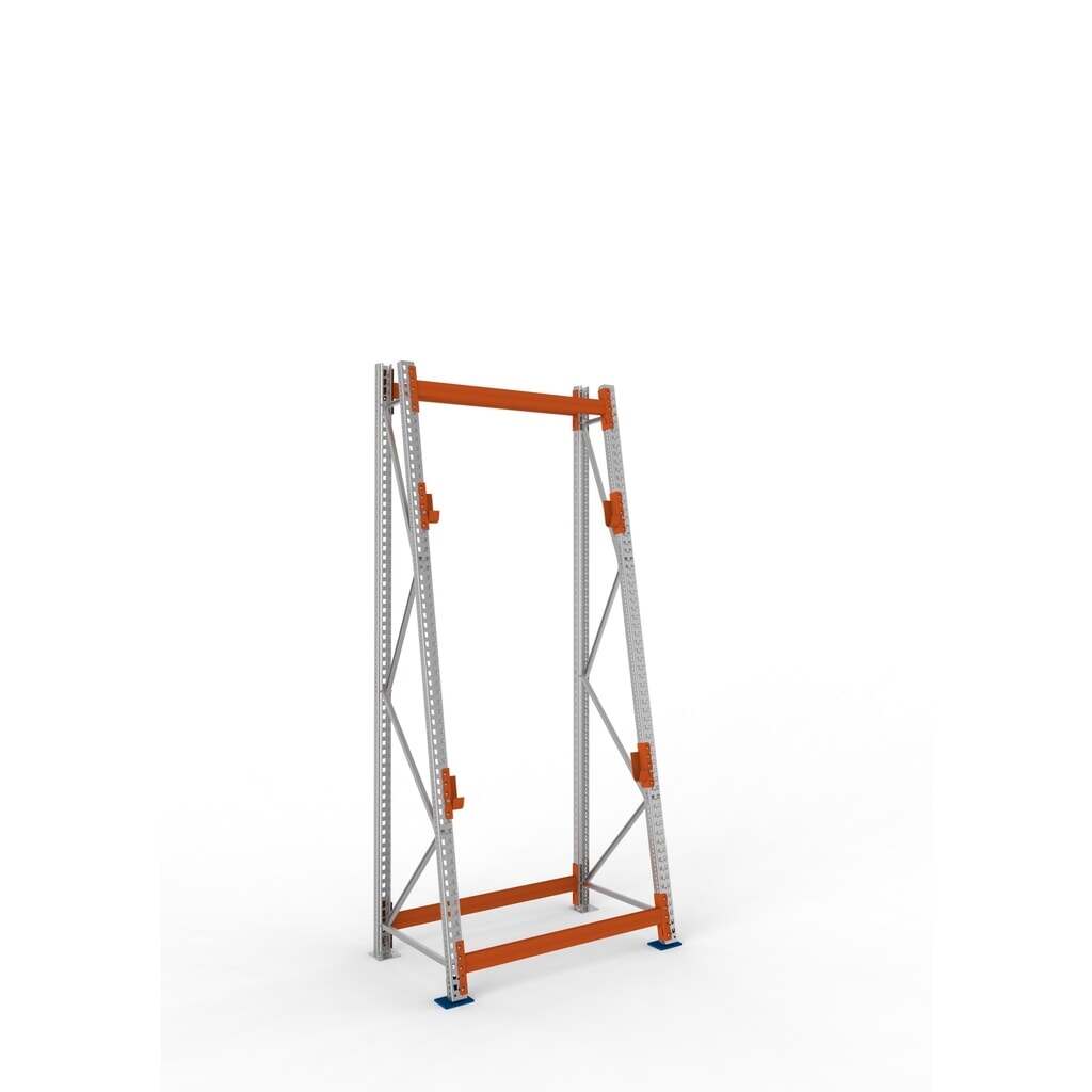 Kabeltrommelstelling META MULTIPAL type 3, basiselement, hxbxd 3.300 x 1.300 x 900, compleet voor 2 assen, verzinkt, RAL 2001 roodoranje, A-stijlen Product afbeelding: Kabeltrommelstelling META MULTIPAL type 3, basiselement, hxbxd 3.300 x 1.300 x 900, compleet voor 2 assen, verzinkt, RAL 2001 roodoranje, A-stijlen