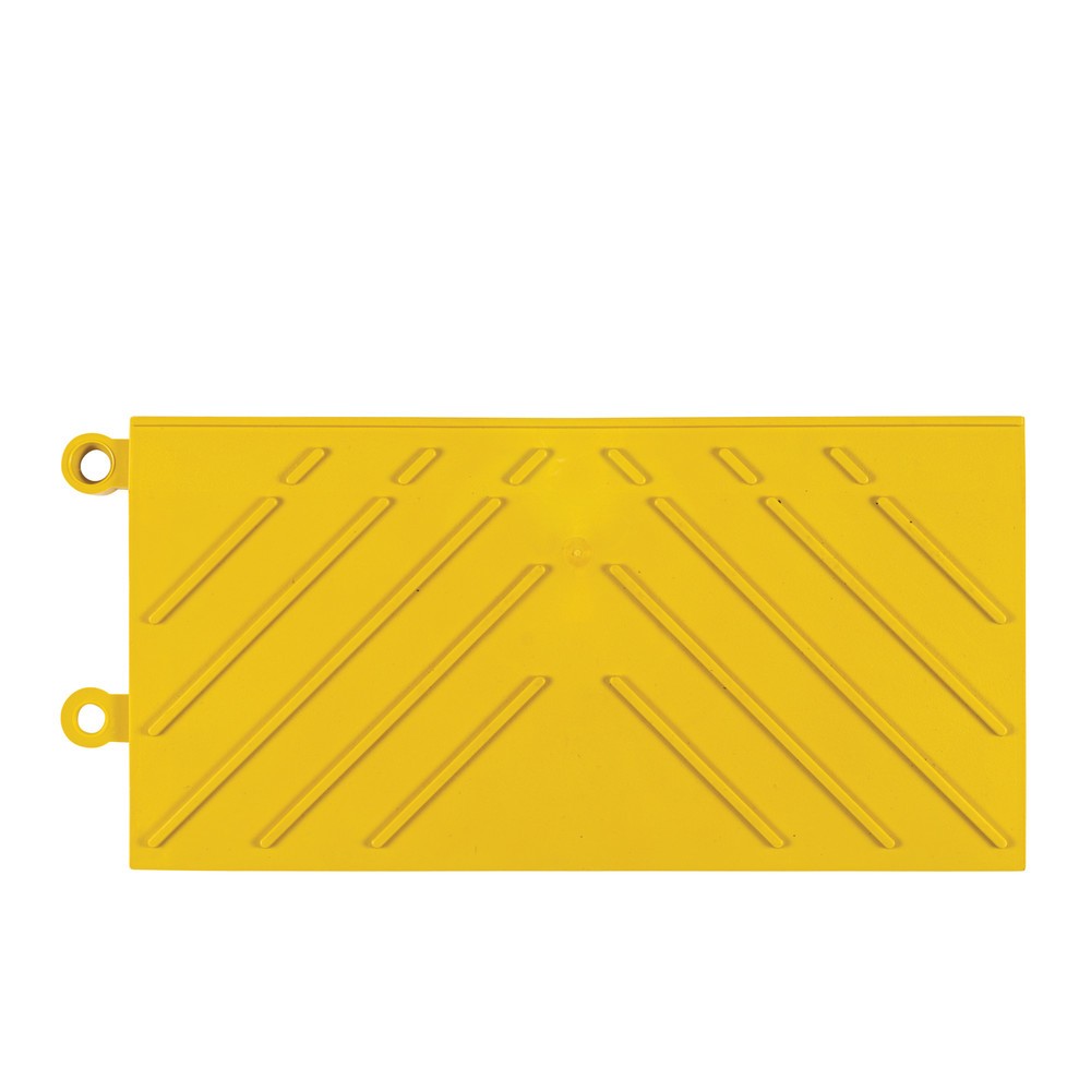 Productafbeelding nr. 2: Kantstuk voor vloerplaatsysteem, zonder insteekneuzen, b x d 152 x 305 mm, geel