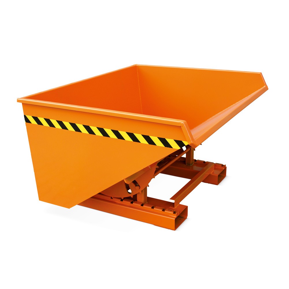 Product afbeelding: Kantelbak met afrolmechanisme, gelakt, volume 1.250 l