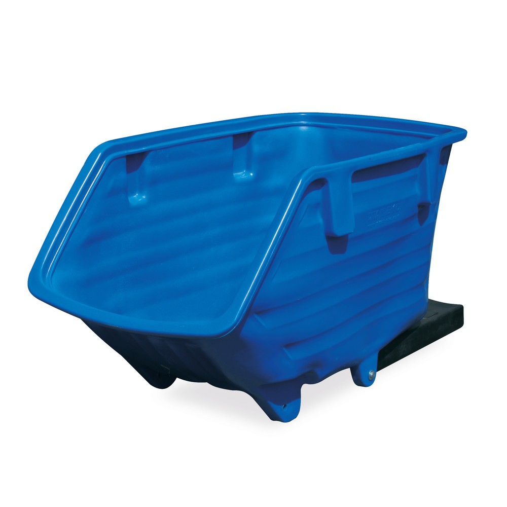 Productafbeelding nr. 1: Kantelbak van PE met kantelmechanisme, vorkkokers, volume 0,75 m³