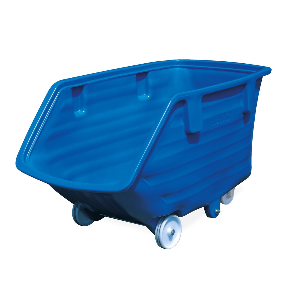 Product afbeelding: Kantelbak van PE met wielen, volume 0,75 m³
