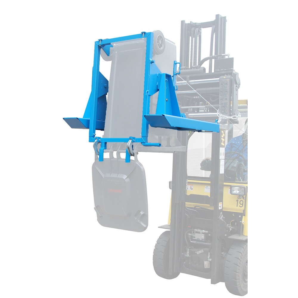 Productafbeelding nr. 2: Kantelinrichting voor vuilnisbakken MK voor heftrucks, vuilnisbak 1x 80 /120 liter, trekkabel