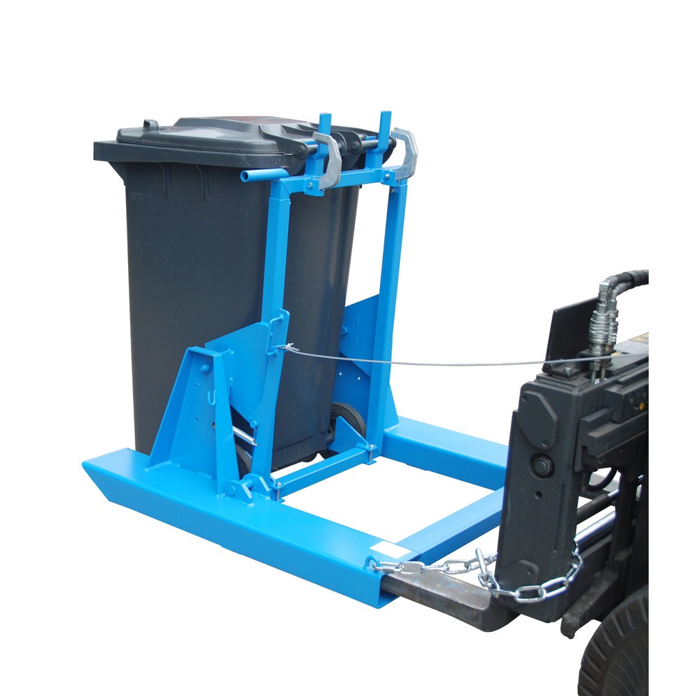 Productafbeelding nr. 5: Kantelinrichting voor vuilnisbakken MK voor heftrucks, vuilnisbak 1x 80 /120 liter, trekkabel