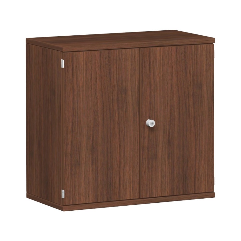 Product afbeelding: Kantoorkast Profi, 2 OH, breedte 800 mm, draaideur, notenhout