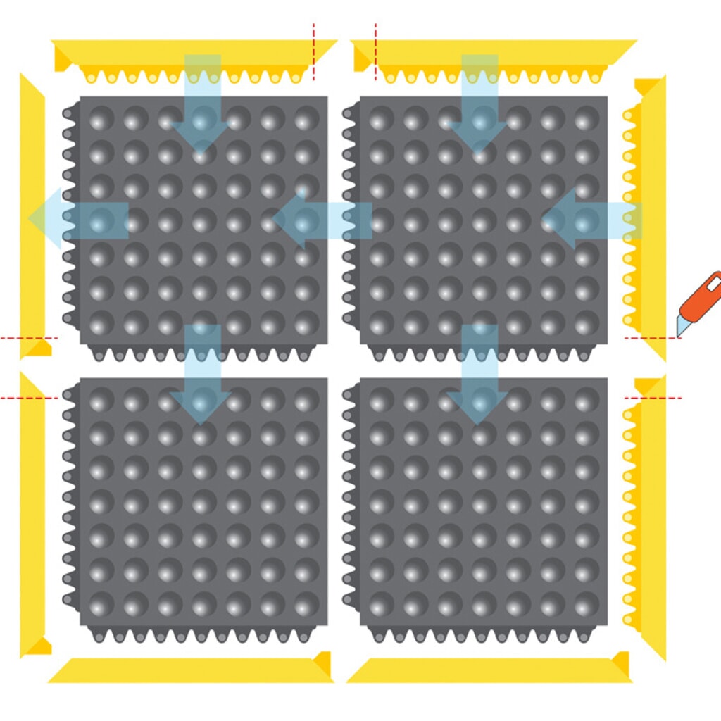 Product afbeelding: Vloerplaat voor laswerkplekken, insteeksysteem, bxd 910 x 910 mm