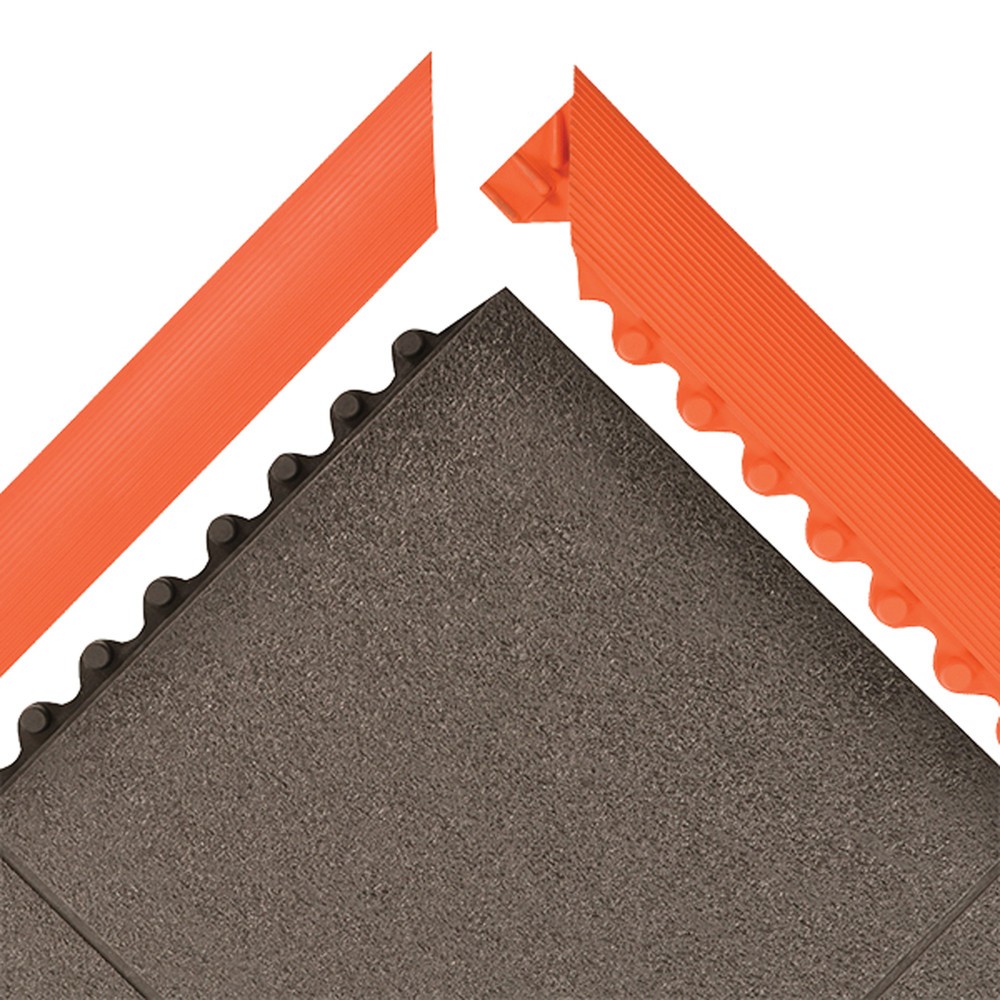 Productafbeelding nr. 5: Kantstrook voor antivermoeidheidsmat van nitrilrubber, mannelijk, bxd 1.520 x 52 mm, oranje