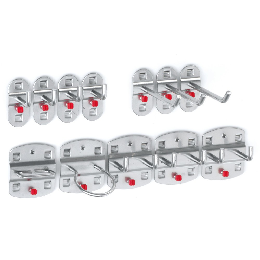 Productafbeelding nr. 1: Kappes Hakenassortiment, aluminiumkleurig, 12-delig