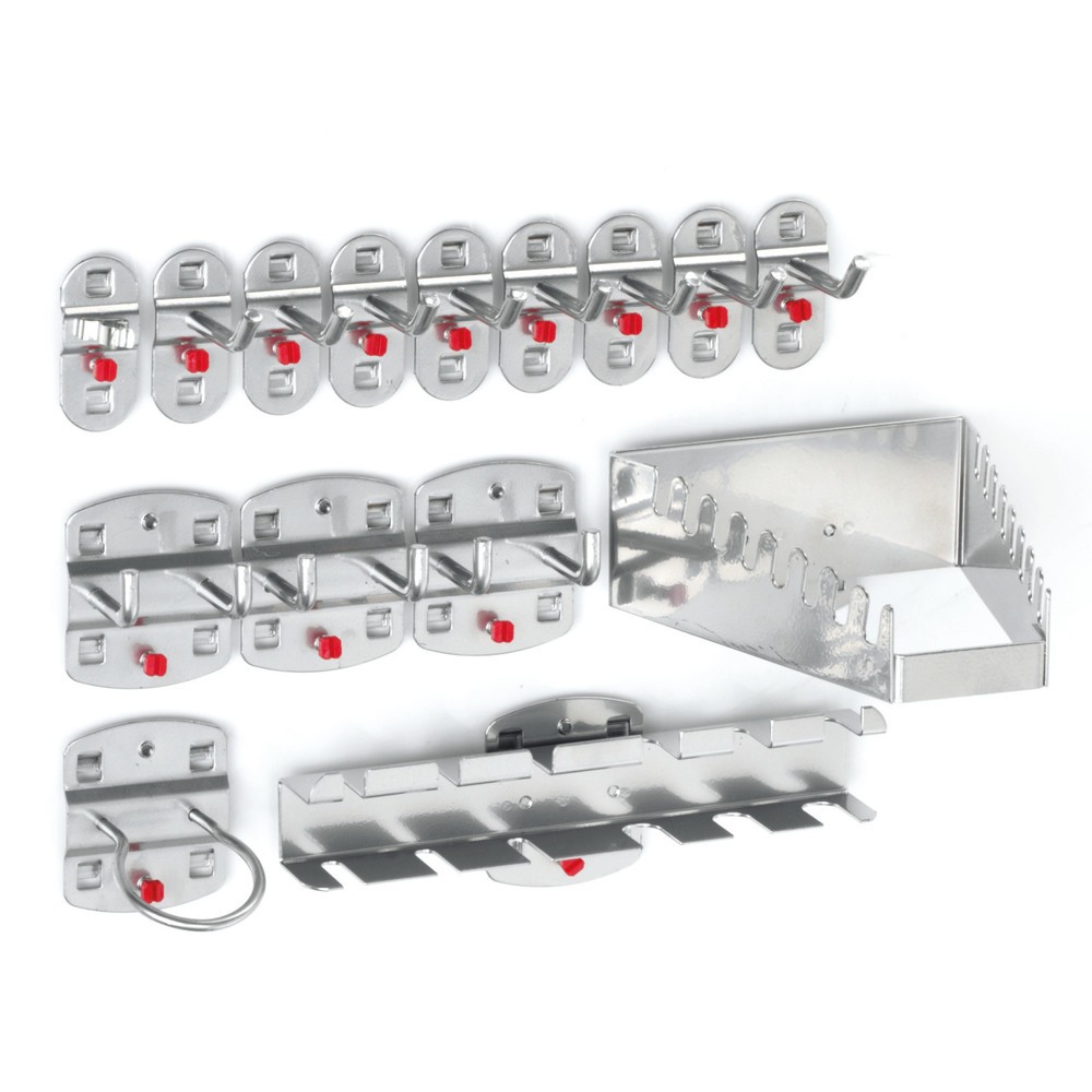 Productafbeelding nr. 1: Kappes Hakenassortiment, aluminiumkleurig, 15-delig