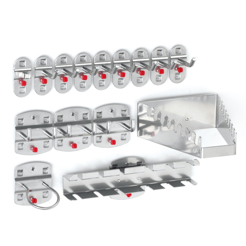 Kappes Hakenassortiment, aluminiumkleurig, 15-delig Product afbeelding: Kappes Hakenassortiment, aluminiumkleurig, 15-delig