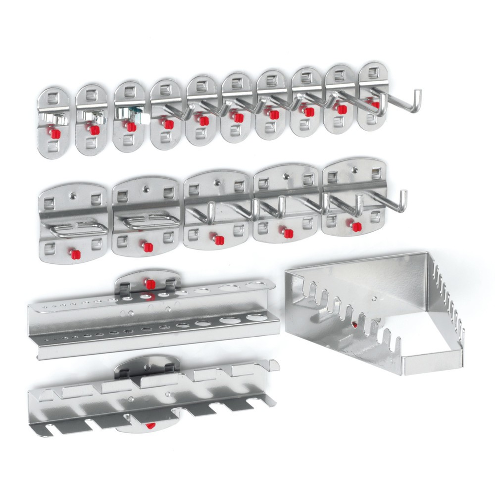 Productafbeelding nr. 1: Kappes Hakenassortiment, aluminiumkleurig, 18-delig