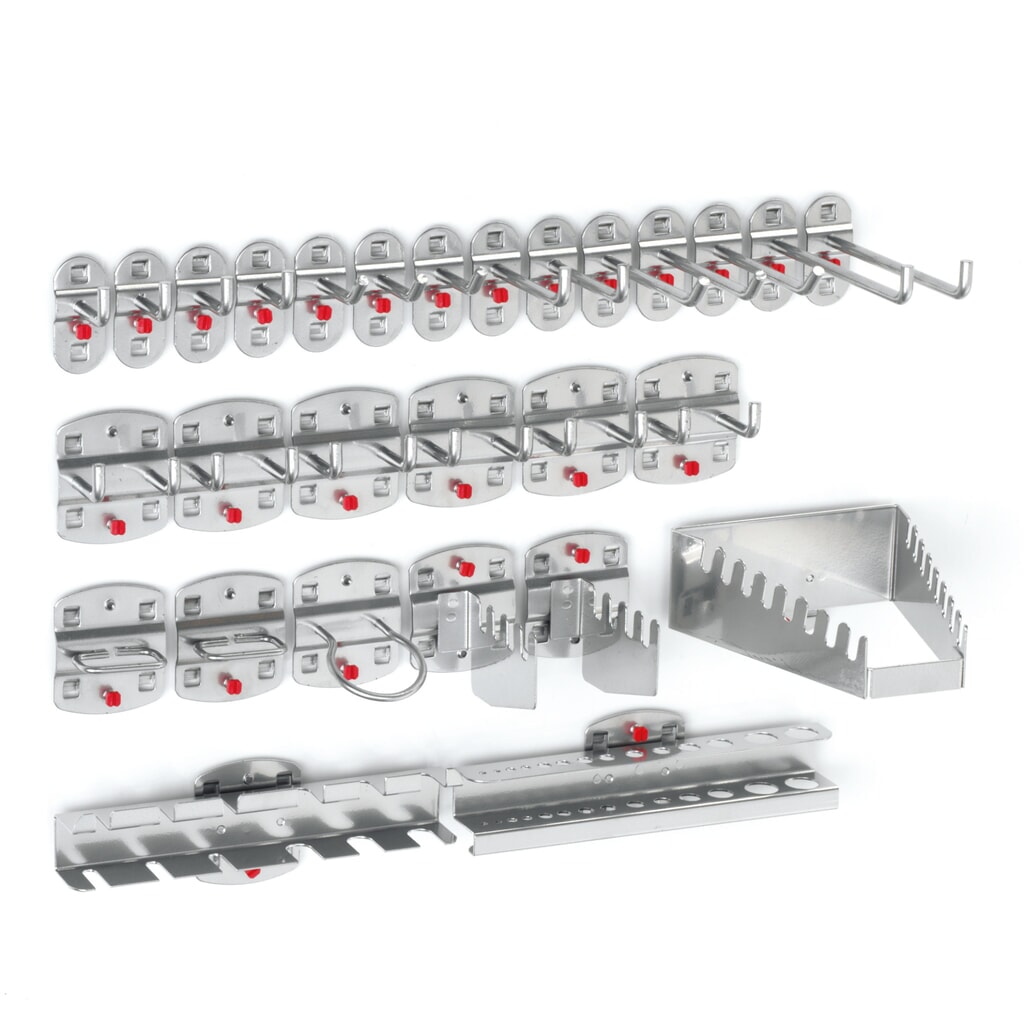 Kappes Hakenassortiment, aluminiumkleurig, 28-delig Productafbeelding nr. 1: Kappes Hakenassortiment, aluminiumkleurig, 28-delig