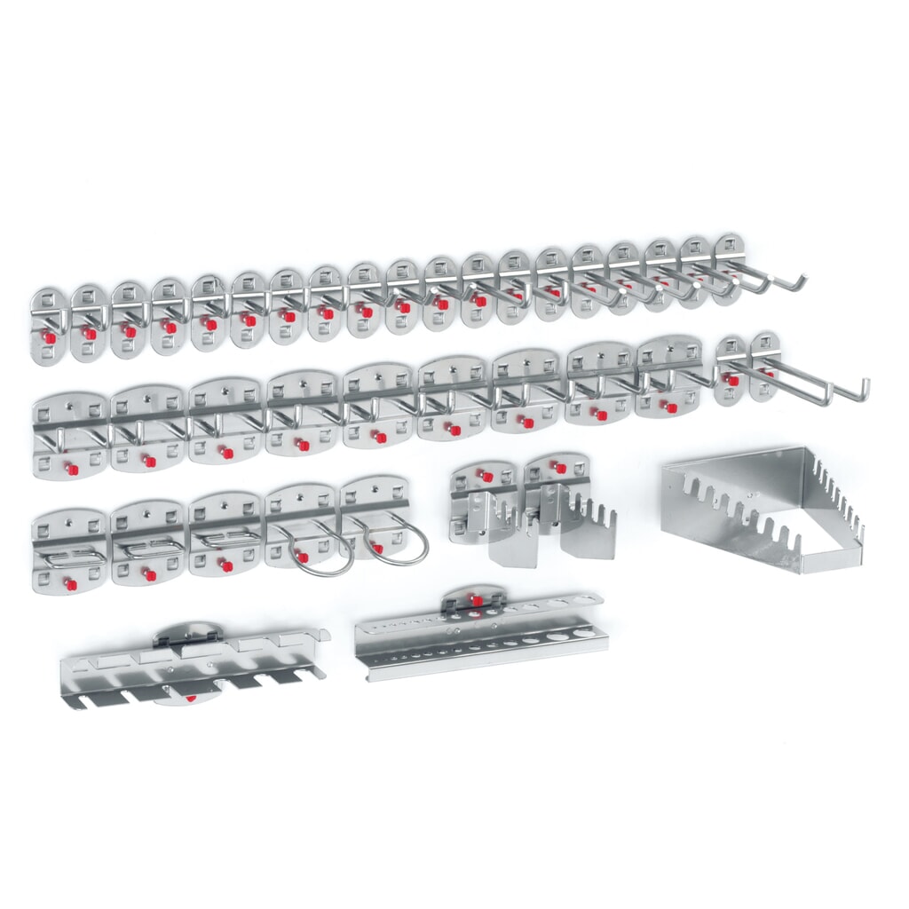 Productafbeelding nr. 1: Kappes Hakenassortiment, aluminiumkleurig, 40-delig