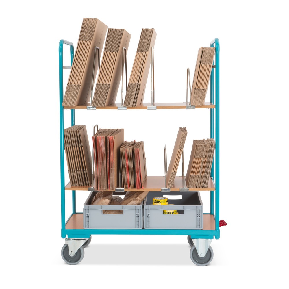 Productafbeelding nr. 5: Dozenkar Ameise®, 2 variabele legborden van 995 x 585 mm