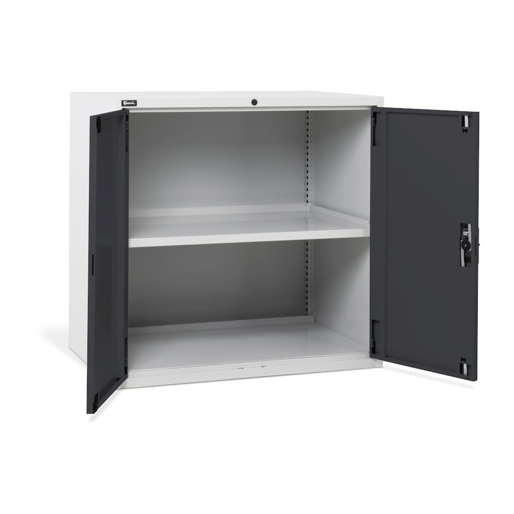 Product afbeelding: Kast Fami MASTER met draaideuren, hxbxd 1.000 x 1.020 x 726 mm, lichtgrijs, antraciet