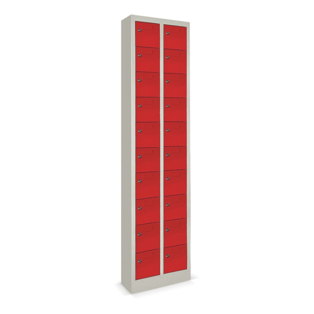 Productafbeelding nr. 2: Kast met kleine vakken PAVOY, 20 vakken, hxbxd 1.950 x 460 x 200 mm, met etikethouder, antracietgrijs, lichtgrijs