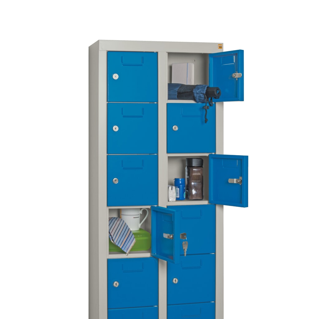 Kast met kleine vakken PAVOY, 30 vakken, hxbxd 1.950 x 460 x 200 mm, met etikethouder, lichtgrijs, lichtgrijs Productafbeelding nr. 3: Kast met kleine vakken PAVOY, 30 vakken, hxbxd 1.950 x 460 x 200 mm, met etikethouder, lichtgrijs, lichtgrijs