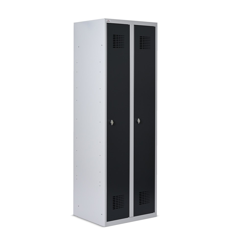 Productafbeelding nr. 2: Kast Steinbock®, op de vloer staand, 2 compartimenten, draaivergrendeling, hxbxd 1.800 x 600 x 500 mm, lichtgrijs / antracietgrijs