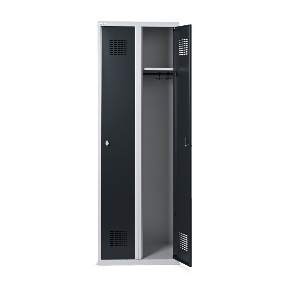 Productafbeelding nr. 4: Kast Steinbock®, op de vloer staand, 2 compartimenten, draaivergrendeling, hxbxd 1.800 x 600 x 500 mm, lichtgrijs / antracietgrijs