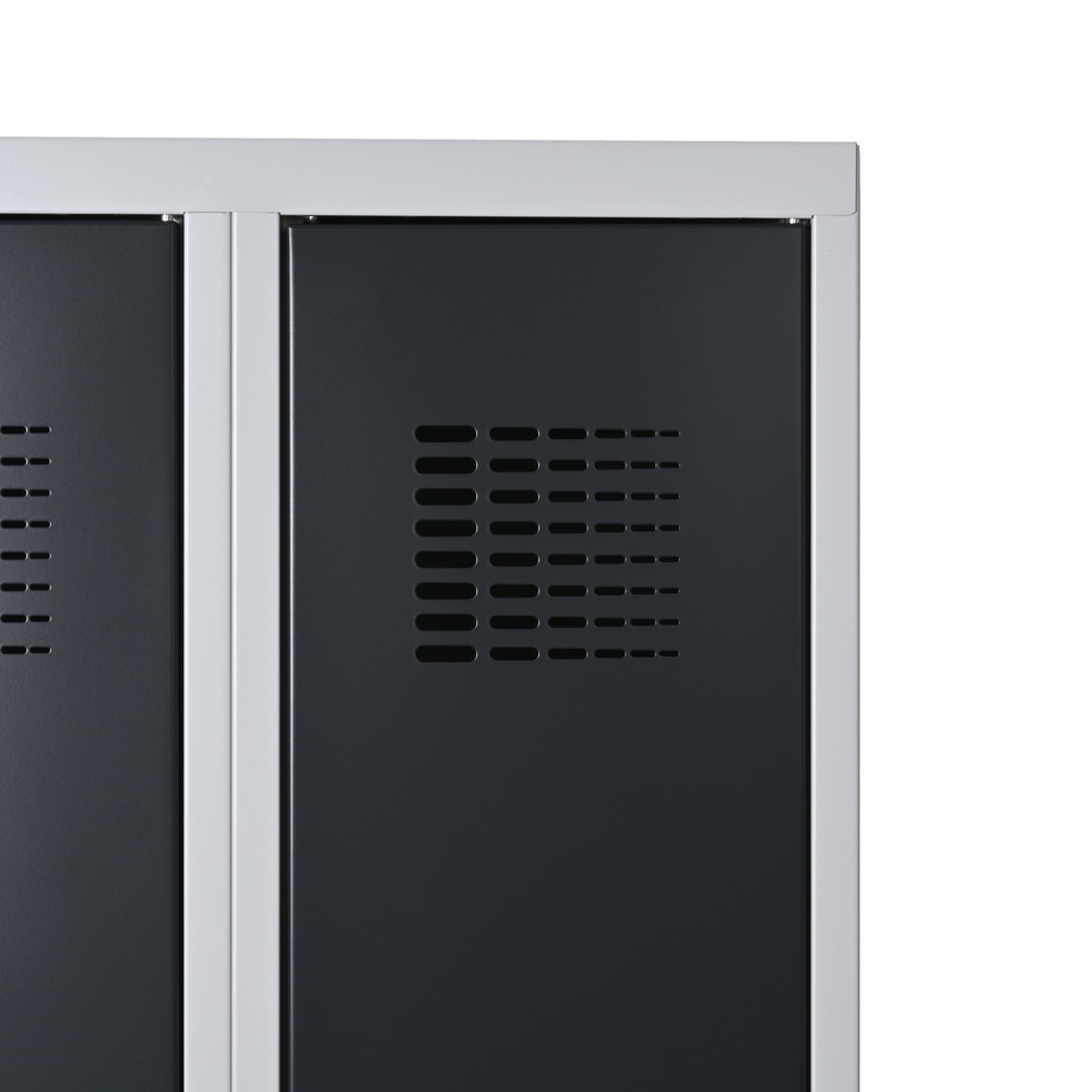 Productafbeelding nr. 2: Kast Steinbock®, op de vloer staand, 2 compartimenten, cilinderslot, hxbxd 1.800 x 600 x 500 mm, lichtgrijs / antracietgrijs