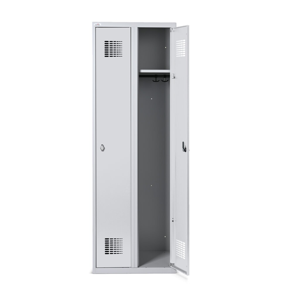 Productafbeelding nr. 4: Kast Steinbock®, op de vloer staand, 2 compartimenten, draaivergrendeling, hxbxd 1.800 x 600 x 500 mm, lichtgrijs / antracietgrijs