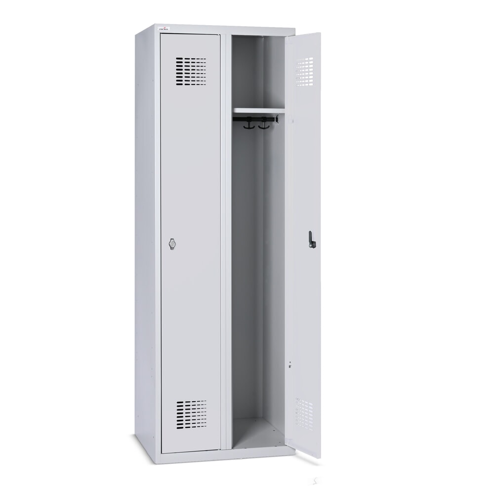 Productafbeelding nr. 5: Kast Steinbock®, op de vloer staand, 2 compartimenten, draaivergrendeling, hxbxd 1.800 x 600 x 500 mm, lichtgrijs / antracietgrijs