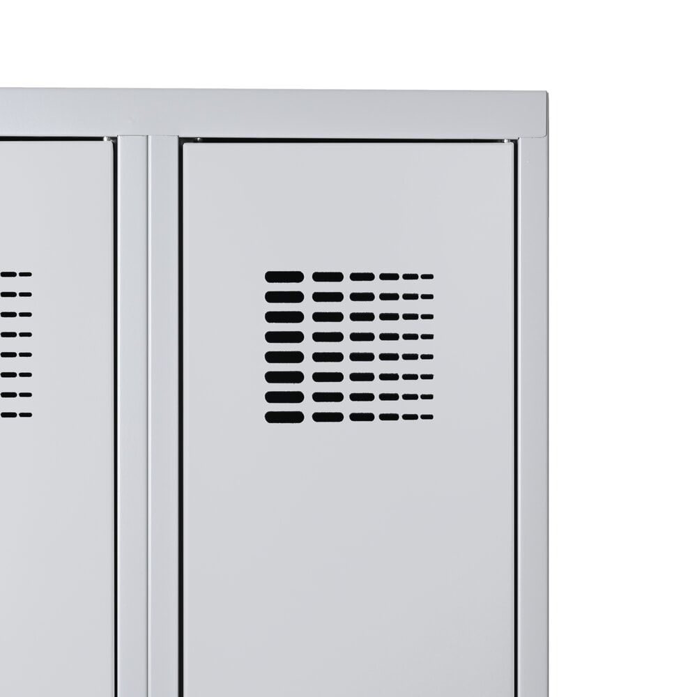 Productafbeelding nr. 2: Kast Steinbock®, op de vloer staand, 2 etages, 6 vakken, cilinderslot, hxbxd 1.800 x 1200 x 500 mm, lichtgrijs / lichtgrijs