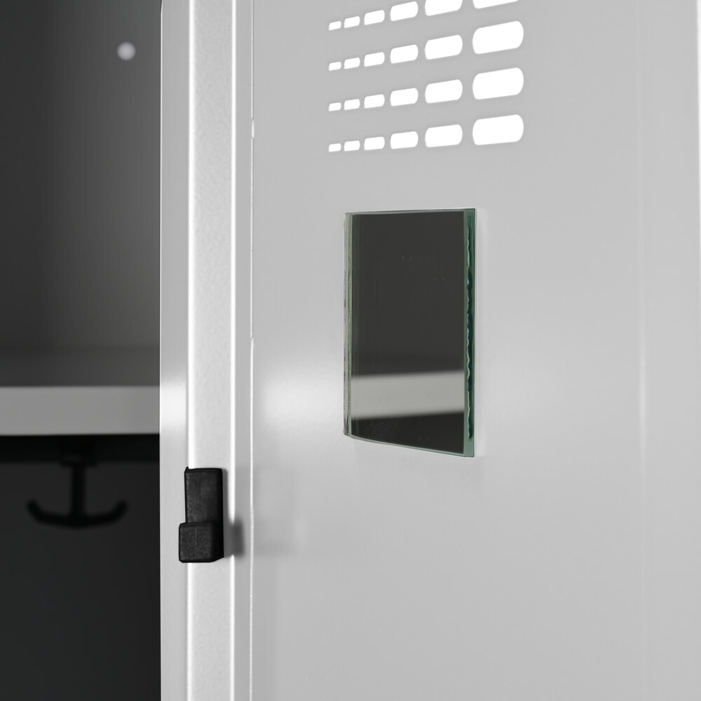 Productafbeelding nr. 3: Dubbele locker Steinbock®, op de vloer staand, 2 compartimenten, centrale scheidingswand, cilinderslot, hxbxd 1.800 x 800 x 500 mm, lichtgrijs / lichtgrijs