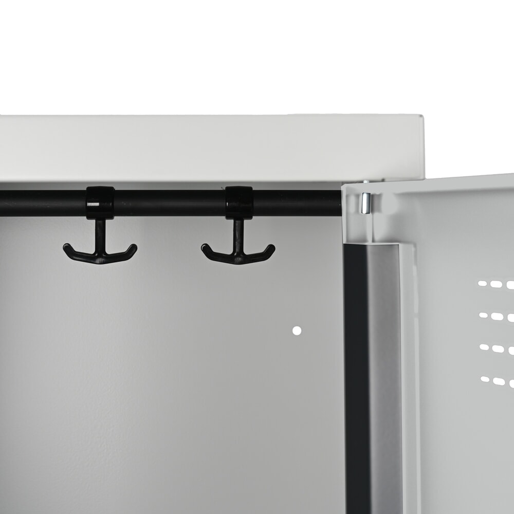 Productafbeelding nr. 4: Kast Steinbock®, op de vloer staand, 2 etages, 6 vakken, cilinderslot, hxbxd 1.800 x 1200 x 500 mm, lichtgrijs / lichtgrijs