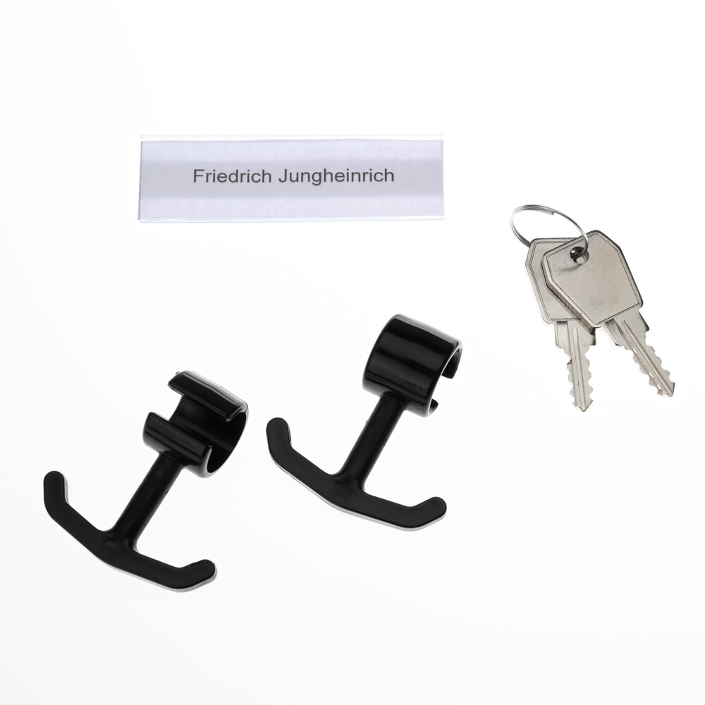 Productafbeelding nr. 5: Kast Steinbock®, op de vloer staand, 2 etages, 6 vakken, cilinderslot, hxbxd 1.800 x 1200 x 500 mm, lichtgrijs / lichtgrijs