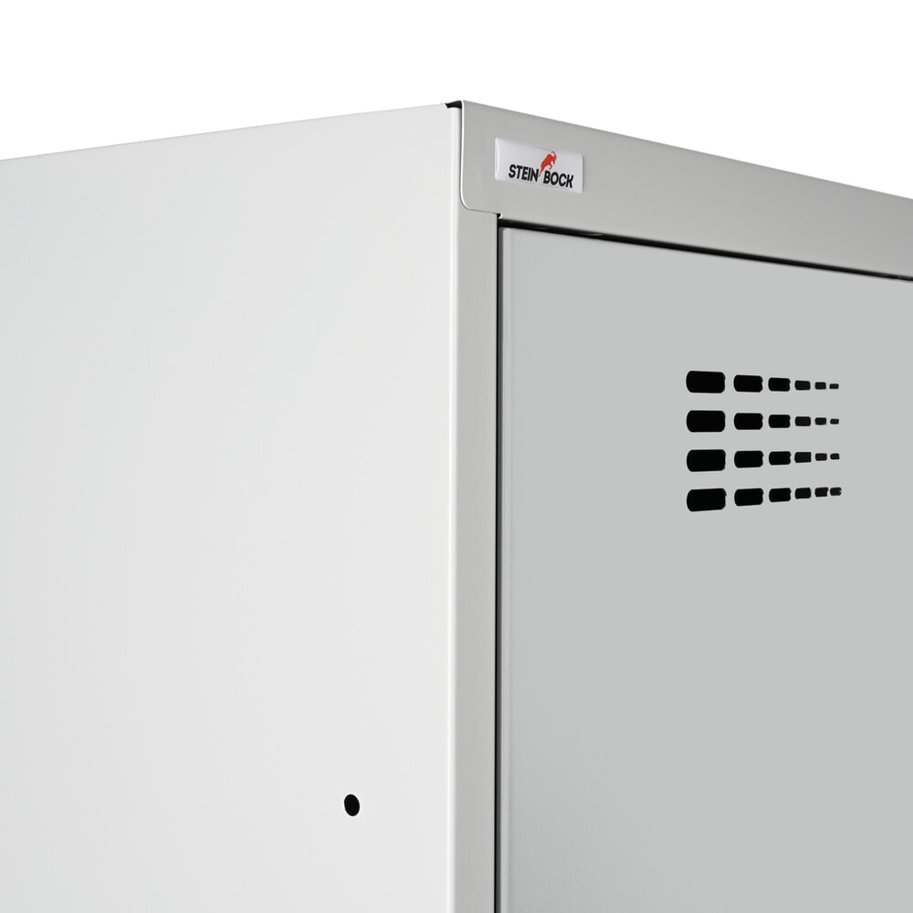 Productafbeelding nr. 6: Kast Steinbock®, op de vloer staand, 2 etages, 6 vakken, cilinderslot, hxbxd 1.800 x 1200 x 500 mm, lichtgrijs / lichtgrijs