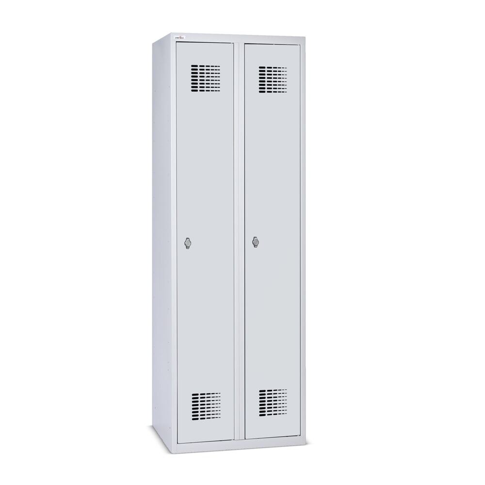 Product afbeelding: Kast Steinbock®, op de vloer staand, 2 compartimenten, draaivergrendeling, hxbxd 1.800 x 600 x 500 mm, lichtgrijs / antracietgrijs