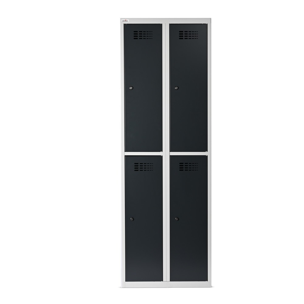 Productafbeelding nr. 4: Kast Steinbock®, op de vloer staand, 2 etages, 4 vakken, cilinderslot, hxbxd 1.800 x 600 x 500 mm, lichtgrijs / antracietgrijs
