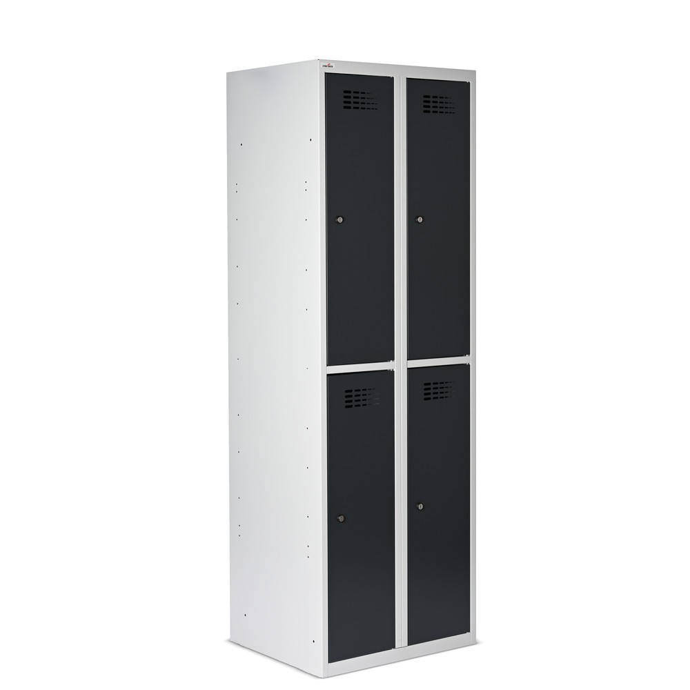 Productafbeelding nr. 5: Kast Steinbock®, op de vloer staand, 2 etages, 4 vakken, cilinderslot, hxbxd 1.800 x 600 x 500 mm, lichtgrijs / antracietgrijs