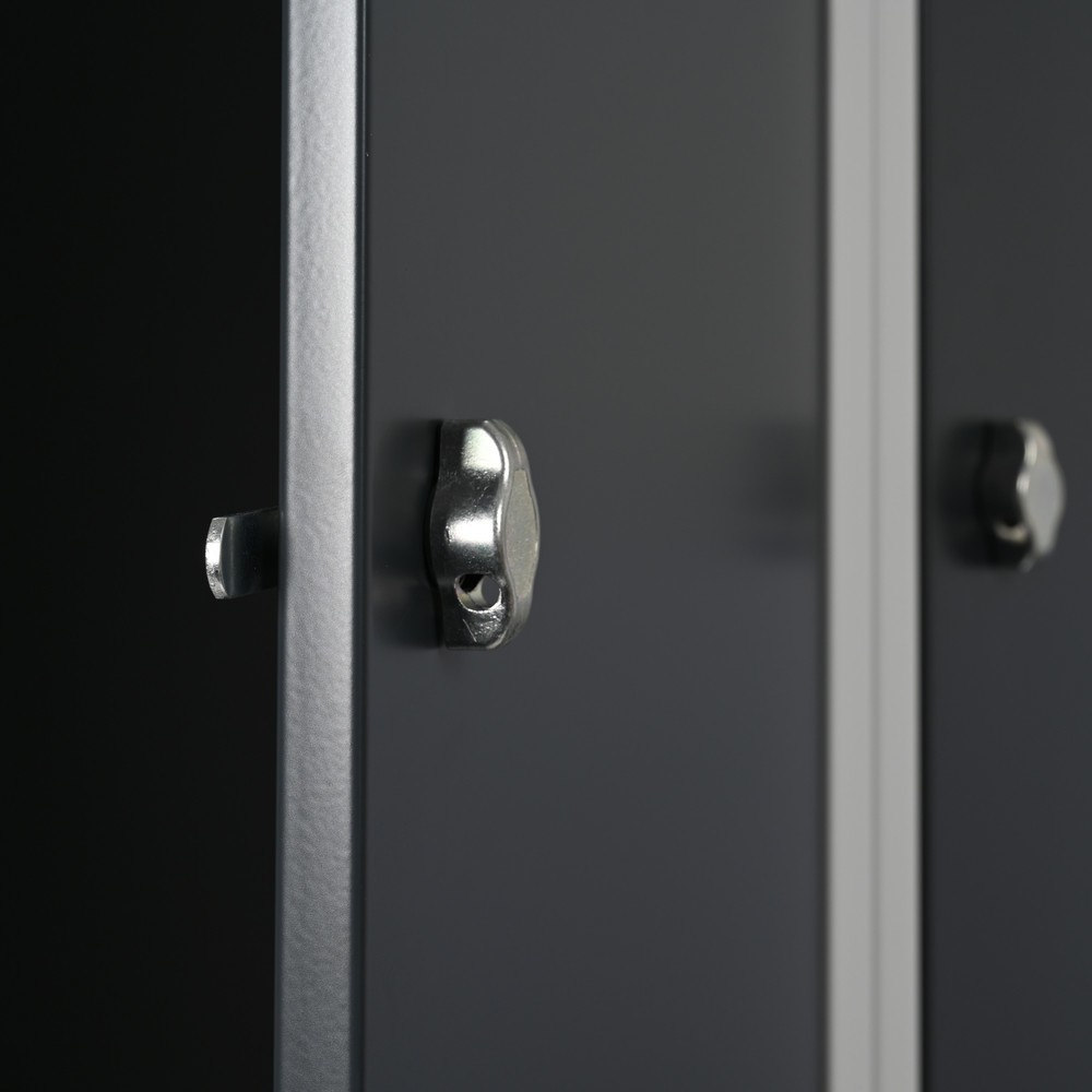 Productafbeelding nr. 4: Kast Steinbock®, op de vloer staand, 2 etages, 6 vakken, draaivergrendeling, hxbxd 1.800 x 900 x 500 mm, lichtgrijs / antracietgrijs