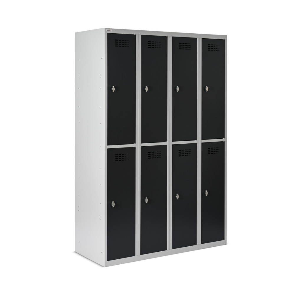 Productafbeelding nr. 6: Kast Steinbock®, op de vloer staand, 2 etages, 8 vakken, draaivergrendeling, hxbxd 1.800 x 1.200 x 500 mm, lichtgrijs / antracietgrijs