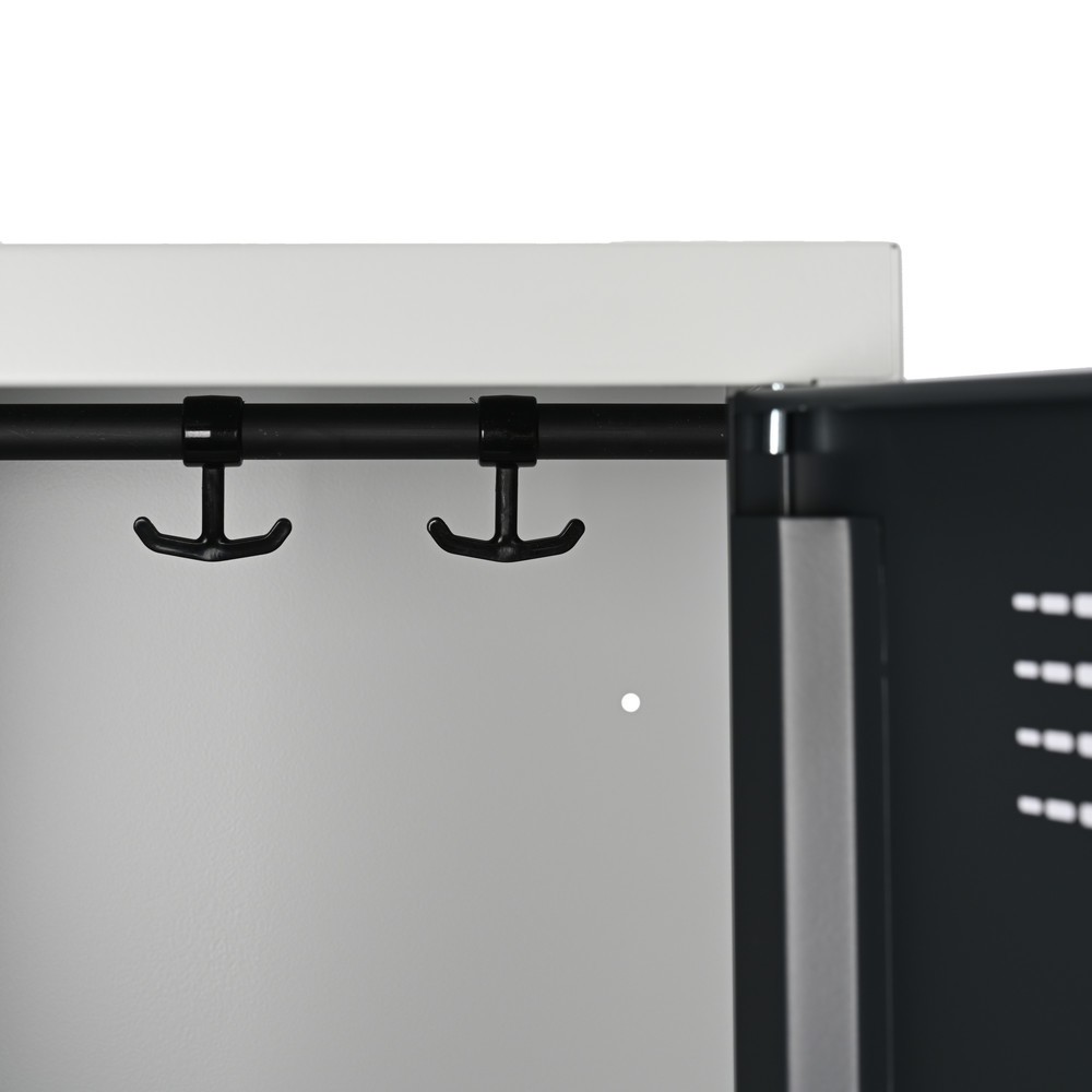 Productafbeelding nr. 7: Kast Steinbock®, op de vloer staand, 2 etages, 4 vakken, cilinderslot, hxbxd 1.800 x 800 x 500 mm, lichtgrijs / antracietgrijs