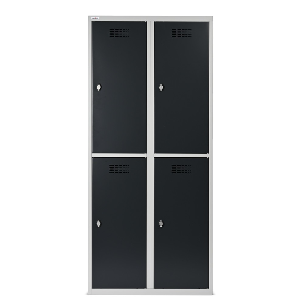 Productafbeelding nr. 13: Kast Steinbock®, op de vloer staand, 2 etages, 4 vakken, draaivergrendeling, hxbxd 1.800 x 800 x 500 mm, lichtgrijs / antracietgrijs