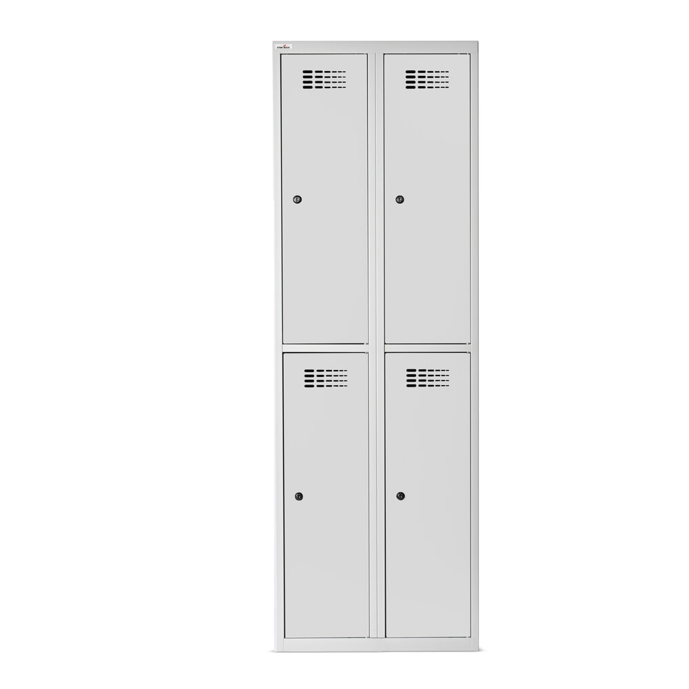 Productafbeelding nr. 9: Kast Steinbock®, op de vloer staand, 2 etages, 4 vakken, cilinderslot, hxbxd 1.800 x 600 x 500 mm, lichtgrijs / lichtgrijs