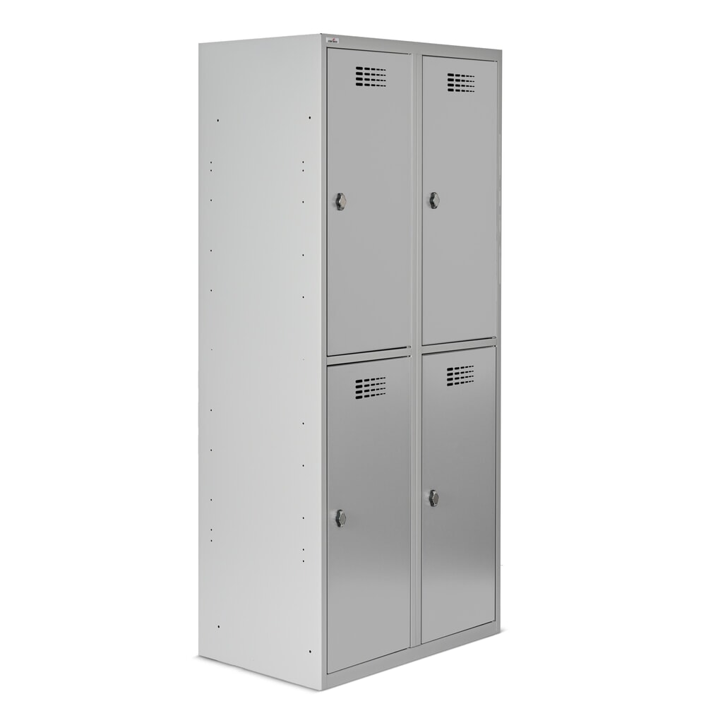 Productafbeelding nr. 6: Kast Steinbock®, op de vloer staand, 2 etages, 4 vakken, draaivergrendeling, hxbxd 1.800 x 800 x 500 mm, lichtgrijs / lichtgrijs